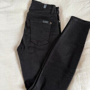 7 For All Mankind Coated Ankle Skinny Jeans - Size 26